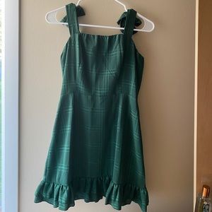 SHOWPO HEAVENS ABOVE DRESS IN EMERALD